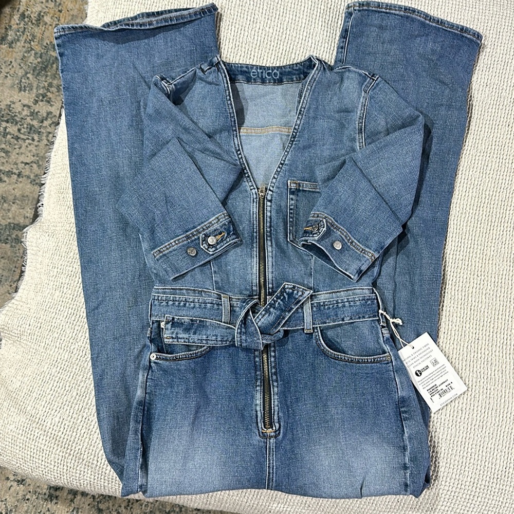 Etica denim retro jumpsuit size S NWT